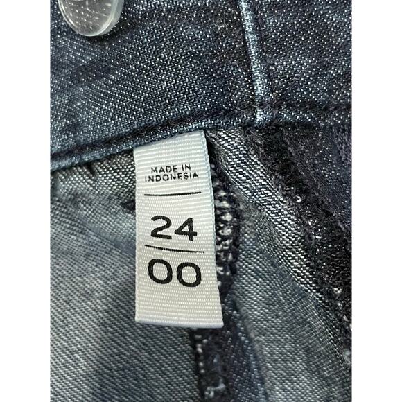 LOFT Jean shorts denim dark chambray size 24 00 - Picture 4 of 8